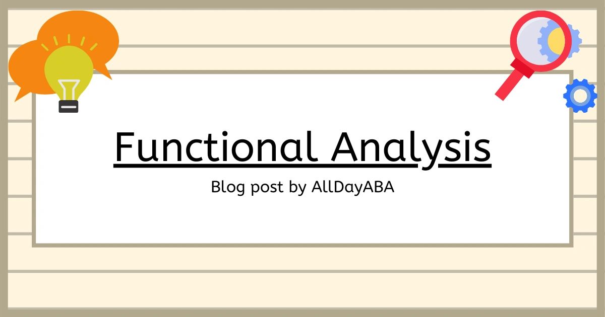 Functional analysis of behavior section f 8